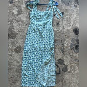 Dry Goods XS blue floral long dress